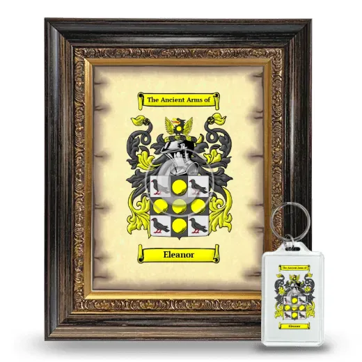 Eleanor Framed Coat of Arms and Keychain - Heirloom