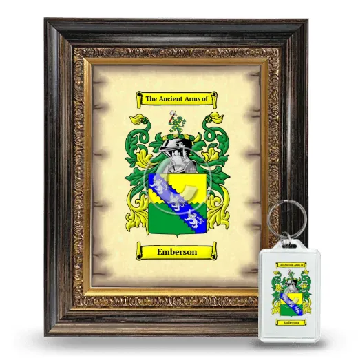 Emberson Framed Coat of Arms and Keychain - Heirloom