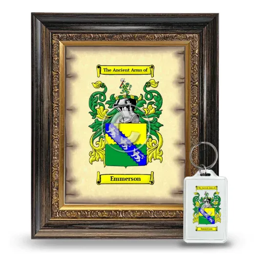 Emmerson Framed Coat of Arms and Keychain - Heirloom