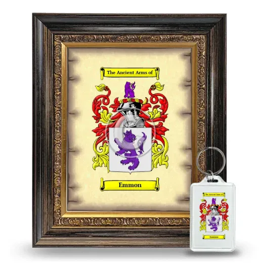 Emmon Framed Coat of Arms and Keychain - Heirloom
