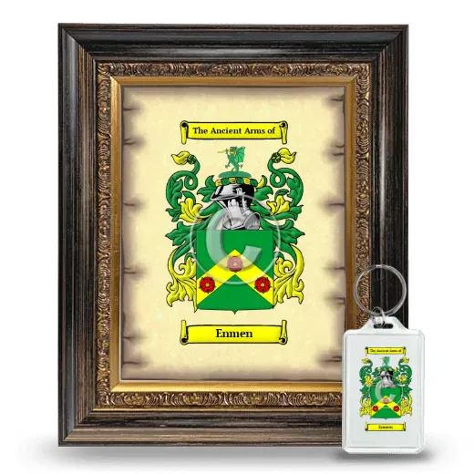 Enmen Framed Coat of Arms and Keychain - Heirloom