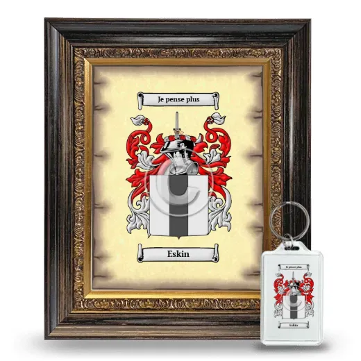 Eskin Framed Coat of Arms and Keychain - Heirloom