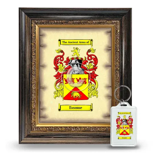 Essome Framed Coat of Arms and Keychain - Heirloom