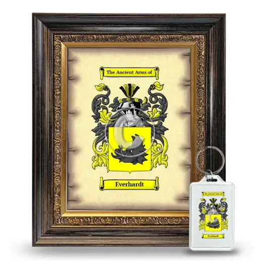 Everhardt Framed Coat of Arms and Keychain - Heirloom