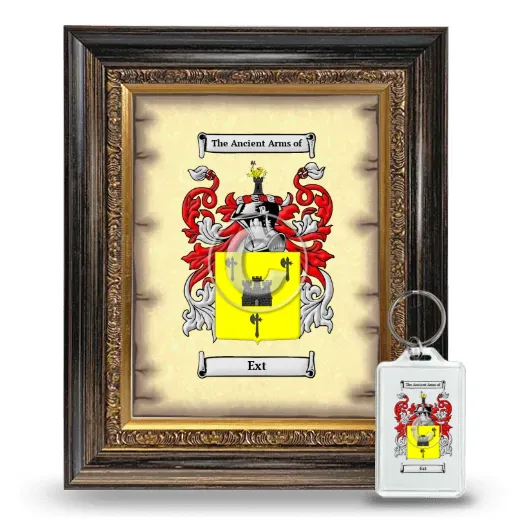 Ext Framed Coat of Arms and Keychain - Heirloom