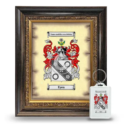Eyen Framed Coat of Arms and Keychain - Heirloom