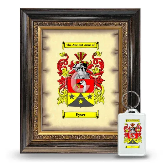 Eyser Framed Coat of Arms and Keychain - Heirloom