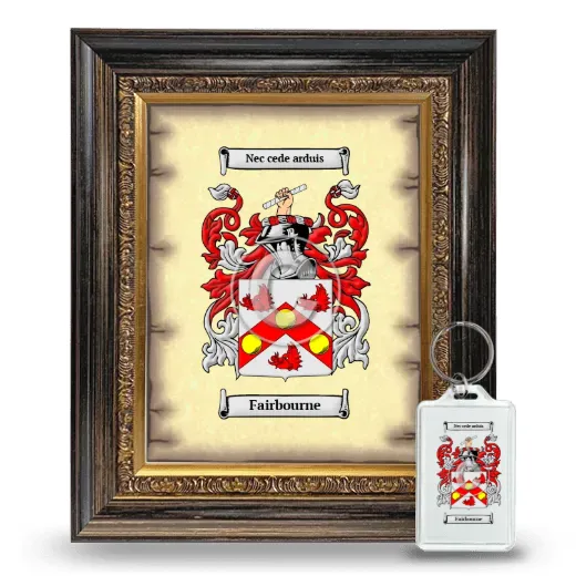 Fairbourne Framed Coat of Arms and Keychain - Heirloom