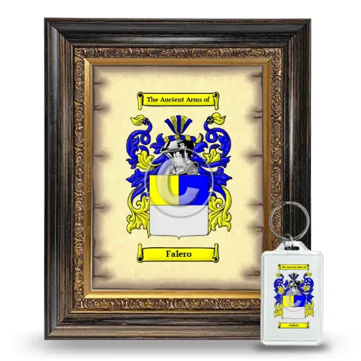 Falero Framed Coat of Arms and Keychain - Heirloom