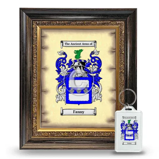 Fanny Framed Coat of Arms and Keychain - Heirloom