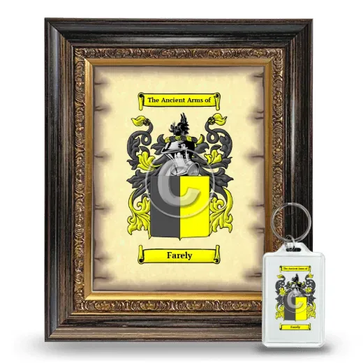 Farely Framed Coat of Arms and Keychain - Heirloom