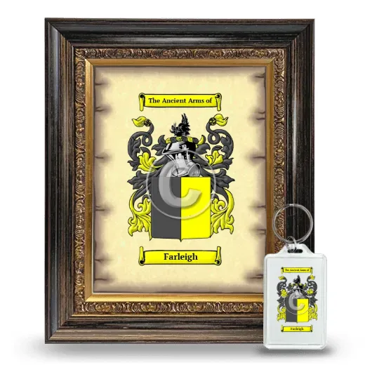 Farleigh Framed Coat of Arms and Keychain - Heirloom
