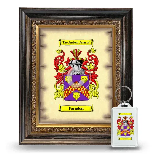 Farndon Framed Coat of Arms and Keychain - Heirloom