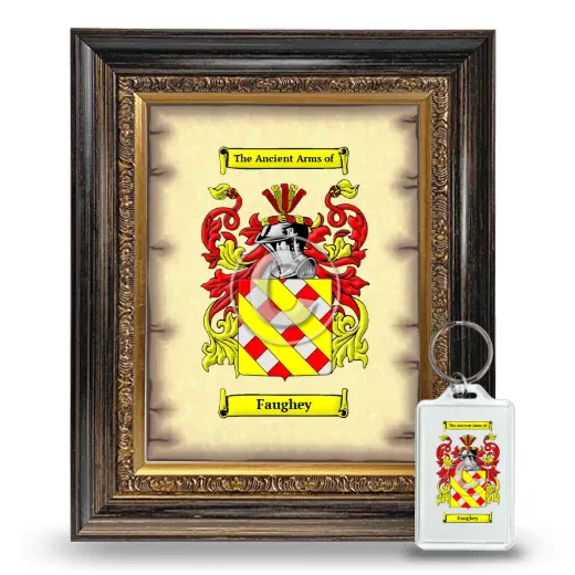 Faughey Framed Coat of Arms and Keychain - Heirloom
