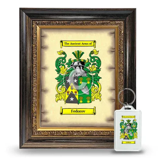 Fedorov Framed Coat of Arms and Keychain - Heirloom
