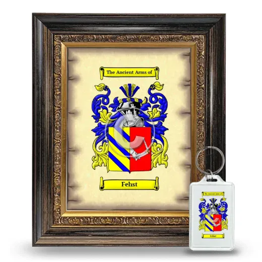 Fehst Framed Coat of Arms and Keychain - Heirloom