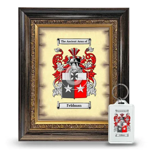 Feldman Framed Coat of Arms and Keychain - Heirloom