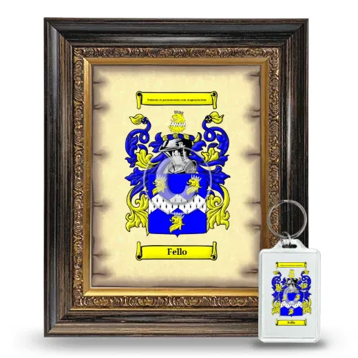 Fello Framed Coat of Arms and Keychain - Heirloom