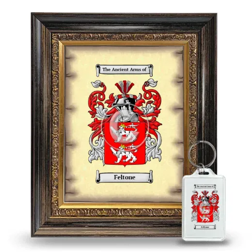 Feltone Framed Coat of Arms and Keychain - Heirloom