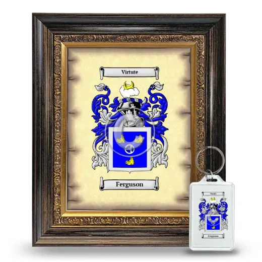 Ferguson Framed Coat of Arms and Keychain - Heirloom