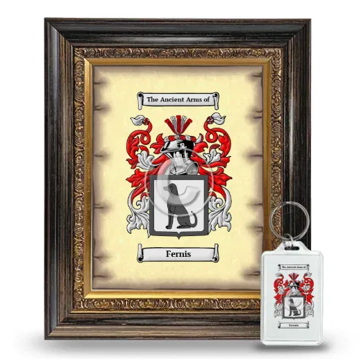 Fernis Framed Coat of Arms and Keychain - Heirloom