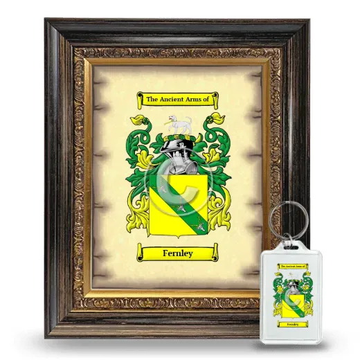Fernley Framed Coat of Arms and Keychain - Heirloom