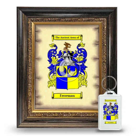 Ferreman Framed Coat of Arms and Keychain - Heirloom