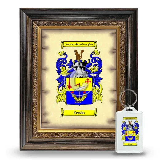 Fersin Framed Coat of Arms and Keychain - Heirloom