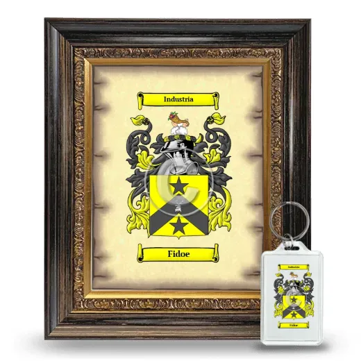 Fidoe Framed Coat of Arms and Keychain - Heirloom