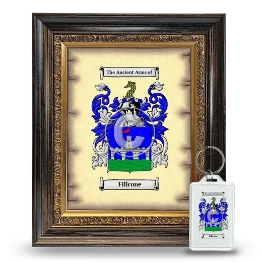 Fillcone Framed Coat of Arms and Keychain - Heirloom