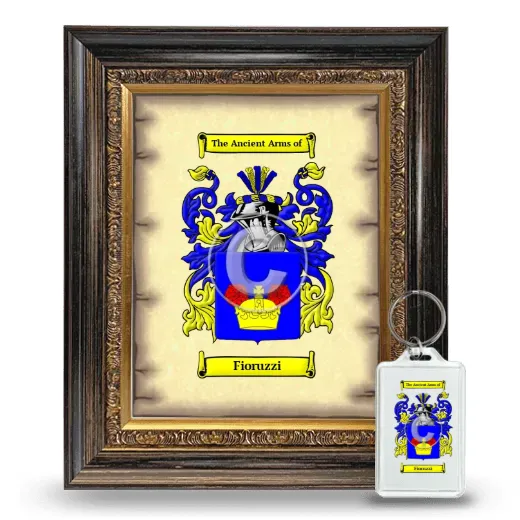 Fioruzzi Framed Coat of Arms and Keychain - Heirloom