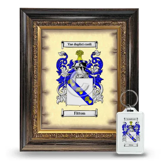Fitton Framed Coat of Arms and Keychain - Heirloom