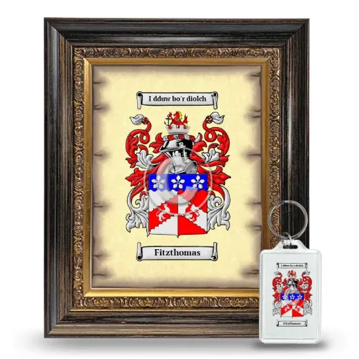 Fitzthomas Framed Coat of Arms and Keychain - Heirloom