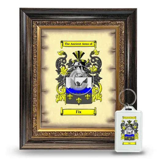 Fix Framed Coat of Arms and Keychain - Heirloom