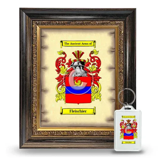 Fleischier Framed Coat of Arms and Keychain - Heirloom