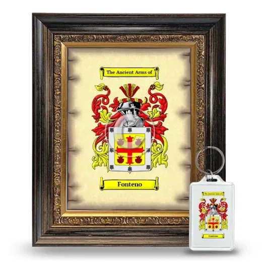 Fonteno Framed Coat of Arms and Keychain - Heirloom