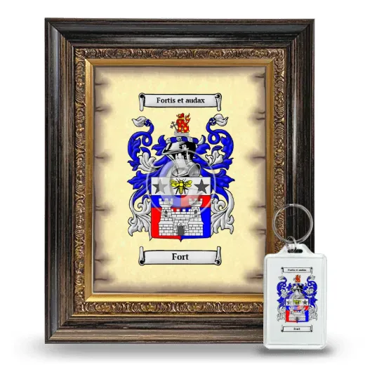 Fort Framed Coat of Arms and Keychain - Heirloom