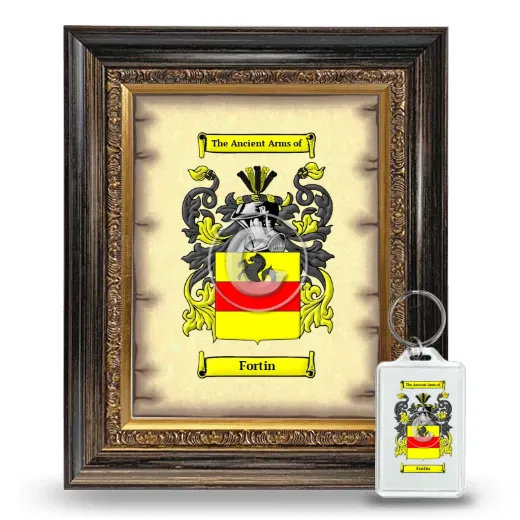 Fortin Framed Coat of Arms and Keychain - Heirloom