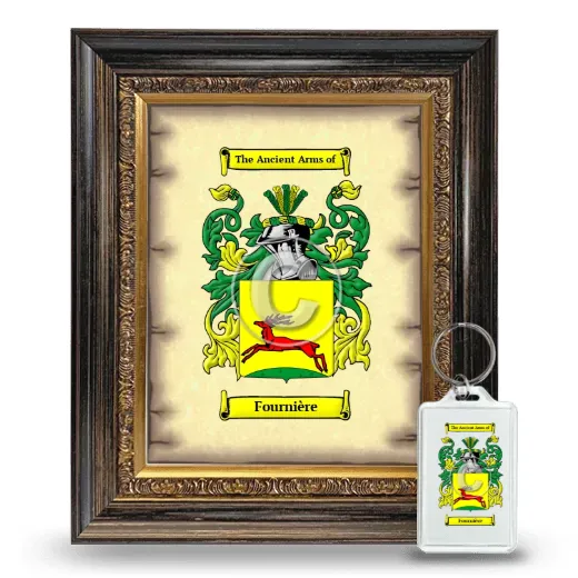 Fournière Framed Coat of Arms and Keychain - Heirloom