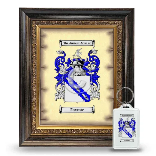 Foxcote Framed Coat of Arms and Keychain - Heirloom