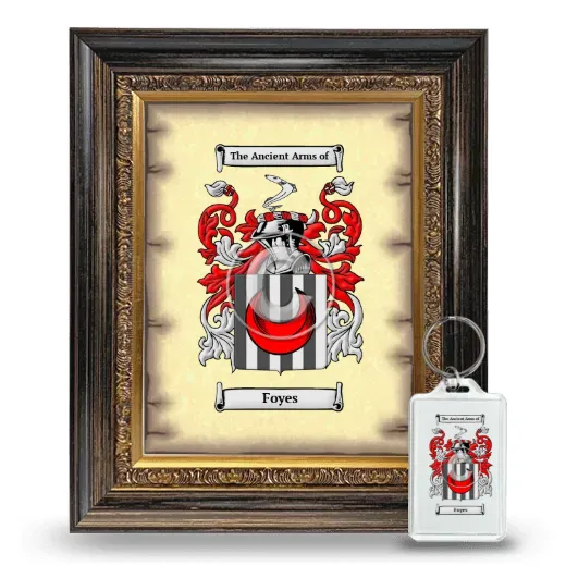 Foyes Framed Coat of Arms and Keychain - Heirloom