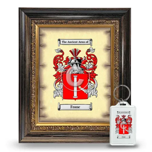 Franc Framed Coat of Arms and Keychain - Heirloom