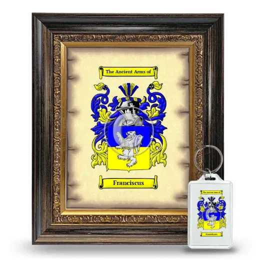 Franciscus Framed Coat of Arms and Keychain - Heirloom