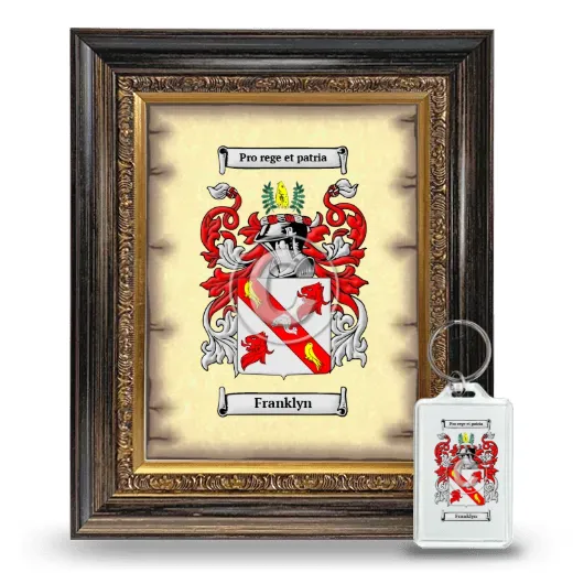 Franklyn Framed Coat of Arms and Keychain - Heirloom
