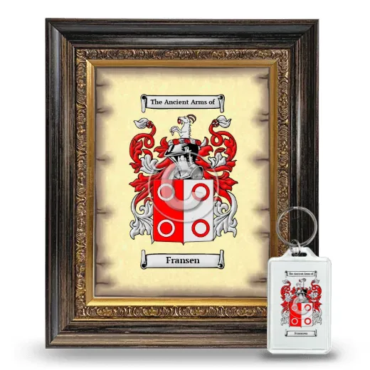 Fransen Framed Coat of Arms and Keychain - Heirloom