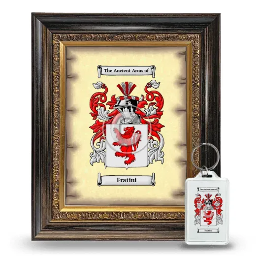 Fratini Framed Coat of Arms and Keychain - Heirloom