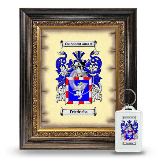 Friedrichs Framed Coat of Arms and Keychain - Heirloom
