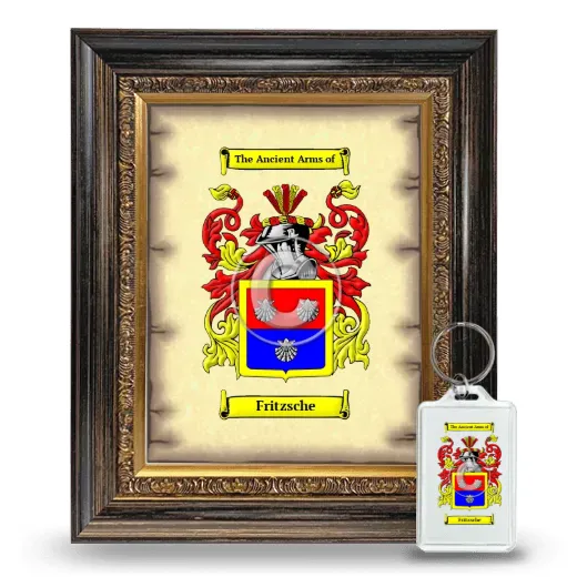 Fritzsche Framed Coat of Arms and Keychain - Heirloom