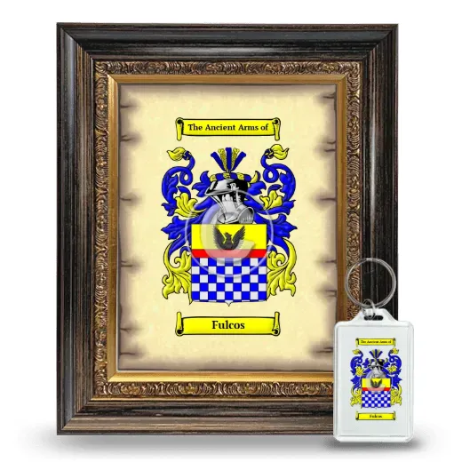 Fulcos Framed Coat of Arms and Keychain - Heirloom