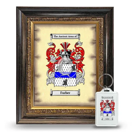 Furber Framed Coat of Arms and Keychain - Heirloom